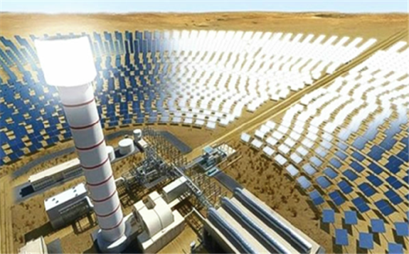 世界上最高的太陽能塔，配有CMI接收器