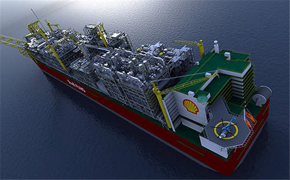 世界上最大的浮式液化天然氣平臺在澳大利亞開始生產