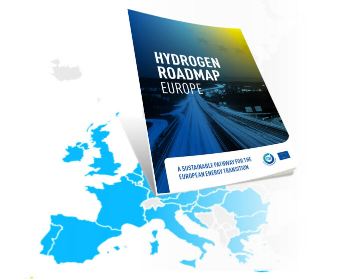 歐洲氫路線圖：燃料電池和氫聯合承諾發布的歐洲能源轉型的可持續途徑(FCH JU)