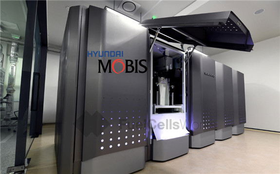 現代Mobis在韓國忠州總部首次推出氫燃料電池發電系統
