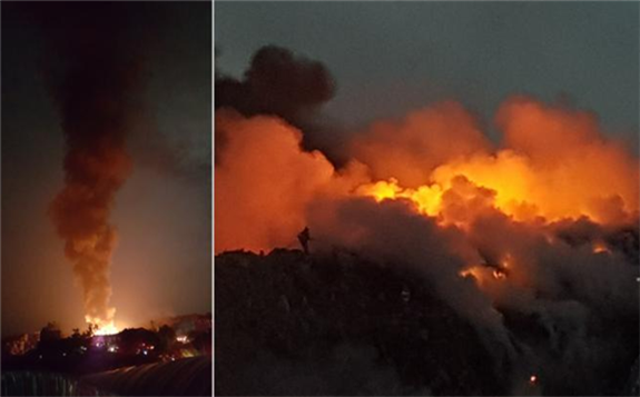 這座韓國最大垃圾山 已經燒了3個月！