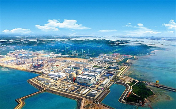 華龍一號福清核電6號機組汽輪機低發軸承箱順利吊裝就位