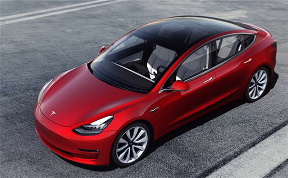 特斯拉Model 3獲得了美國新能源車市場銷量的第一名