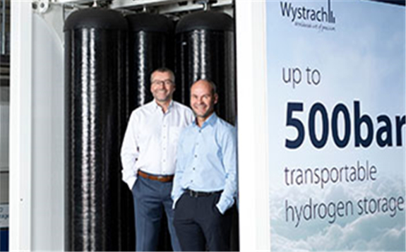 Wystrach为世界上第一台氢燃料电池列车提供预组装H2储罐系统