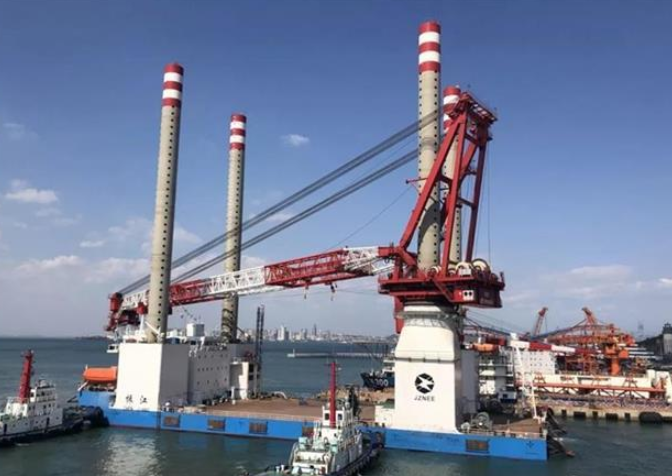 ?我國首座1200噸自航自升式風電安裝平臺——“振江”號成功交付  