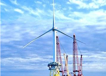 中国大唐首个自主开发建设的30万千瓦海上风电项目并网发电