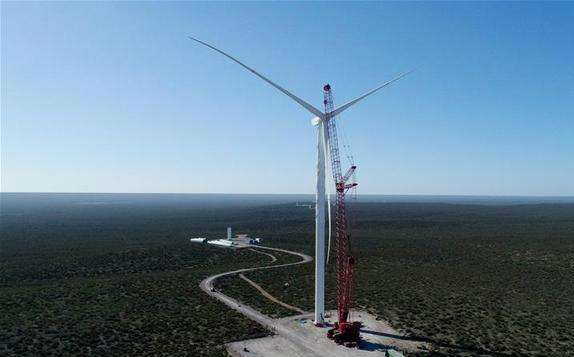 中國電建阿根廷羅馬布蘭卡二期風電項目并網發電