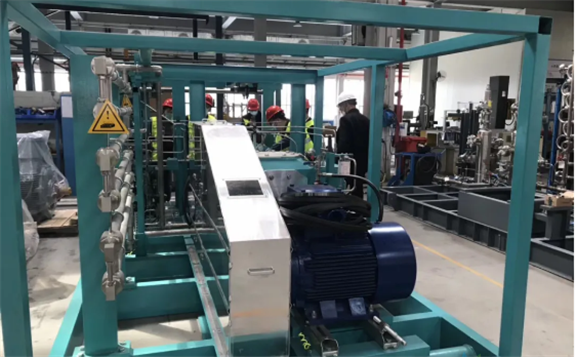 45MPa隔膜壓縮機通過驗收，用于鄭州加氫站