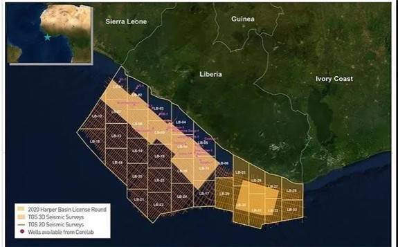 利比里亚启动2020年哈珀盆地许可授权招标