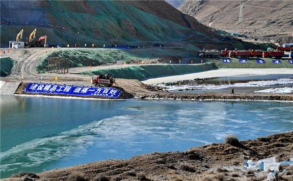 国家重点工程湘河水利枢纽大坝进入地面施工阶段