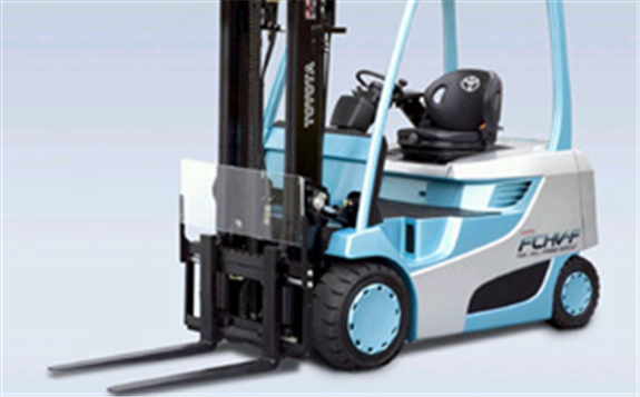 天津港保稅區首開國內燃料電池叉車示范先河