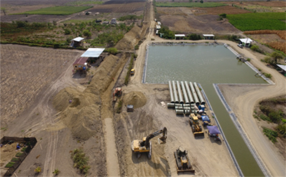 三峽集團中水電公司承建的厄瓜多爾圣埃倫娜水利工程完成驗收