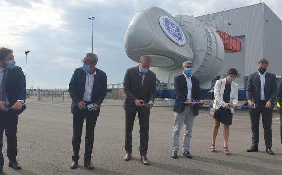 法國首個海上風電場的首批機艙正式啟用