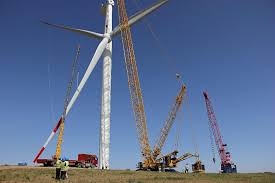 華能阿巴嘎旗別力古臺一期200兆瓦風(fēng)電項(xiàng)目全部完成風(fēng)機(jī)吊裝