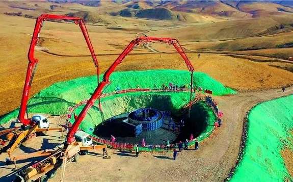中廣核300萬千瓦風首期工程，229臺風機基礎澆筑完成