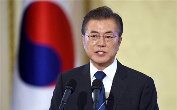 韓國總統文在寅提出將擬定長期低碳戰略