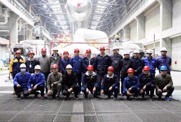 哈电集团首台百万千瓦汽轮机组改造项目冲转一次成功