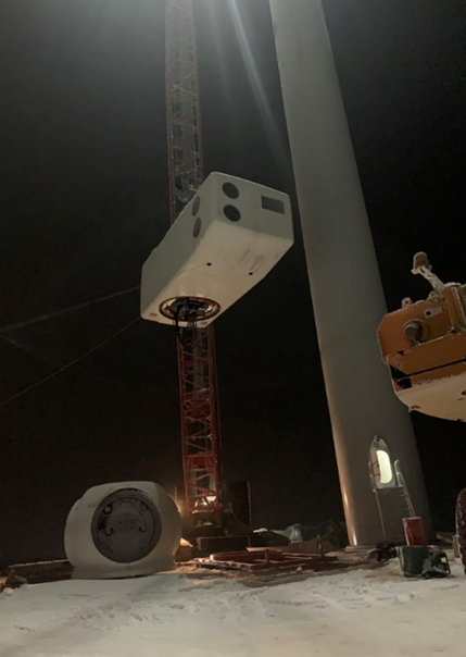 上海電氣首個自營項目——阿巴嘎項目17臺風機實現全容量并網