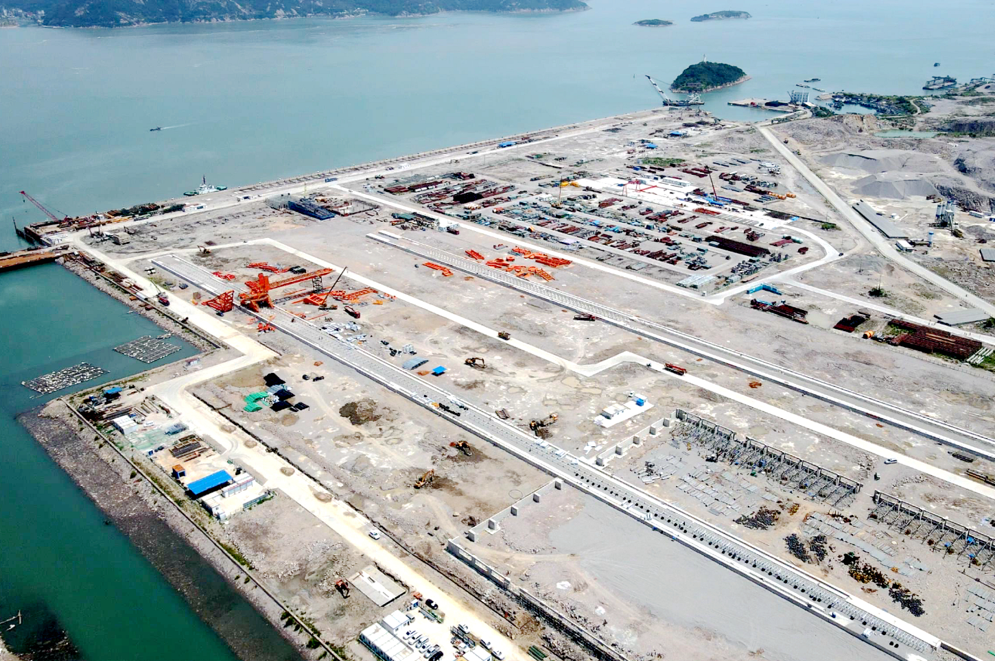 国能（连江）港电有限公司码头储煤场工程建设“四部曲”