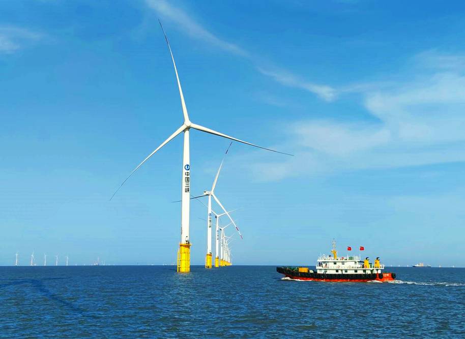 我国首个柔性直流海上风电项目首批机组正式并网发电