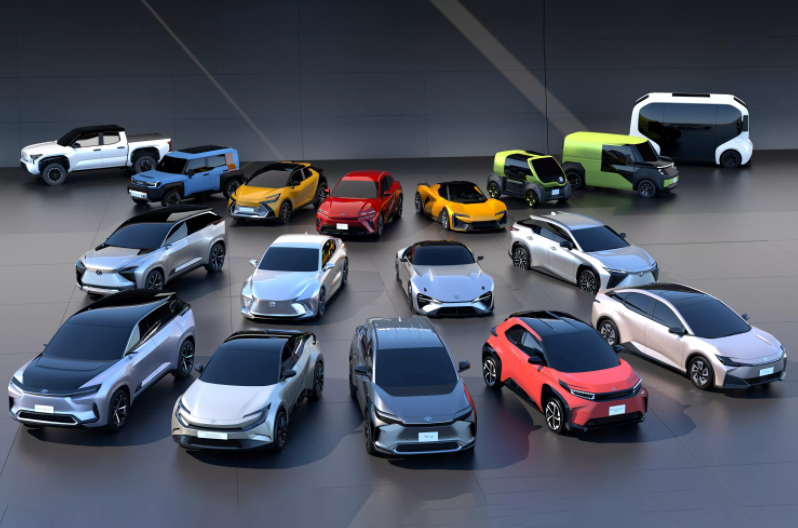 丰田15款全新电动车正式发布 涵盖轿车、SUV、皮卡、超跑