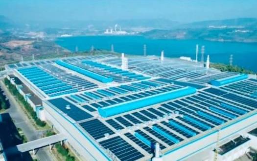 云南省最大屋面光伏發電項目在云鋁陽宗海產業園投運