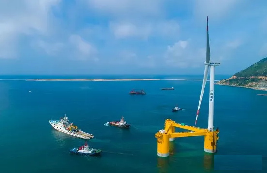 国内功率最大海上浮式风电装备“扶摇号”将并网发电！