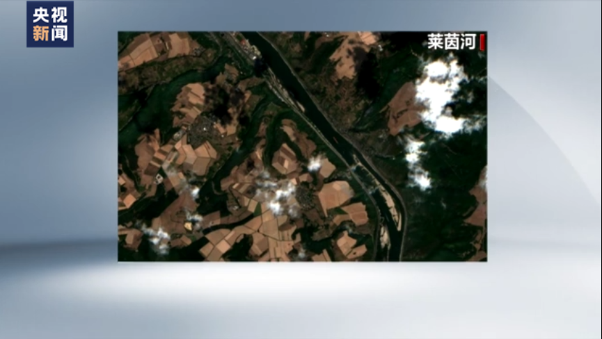 卫星图像显示欧美多国河流湖泊干涸状况