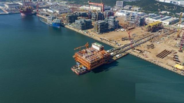 渤海油田2022年最大新建原油增产项目组块陆地建造在青岛完工