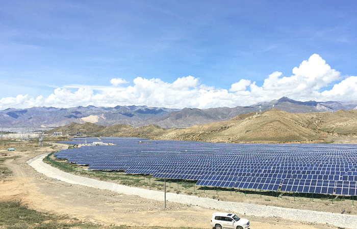 华能在西藏三个保供光伏项目全容量并网发电