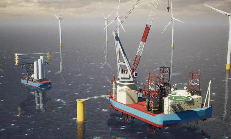 马士基海洋服务与GustoMSC合作设计下一代风电安装船