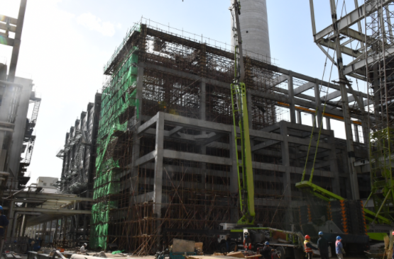 中國能建建筑集團常樂百萬：3號機組送風機房順利結頂