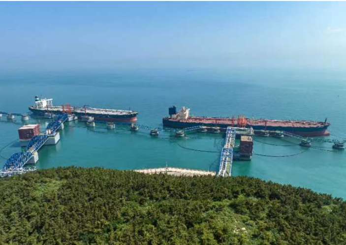 年接卸能力增加1600万吨 山东港口烟台港30万吨原油码头二期正式投产