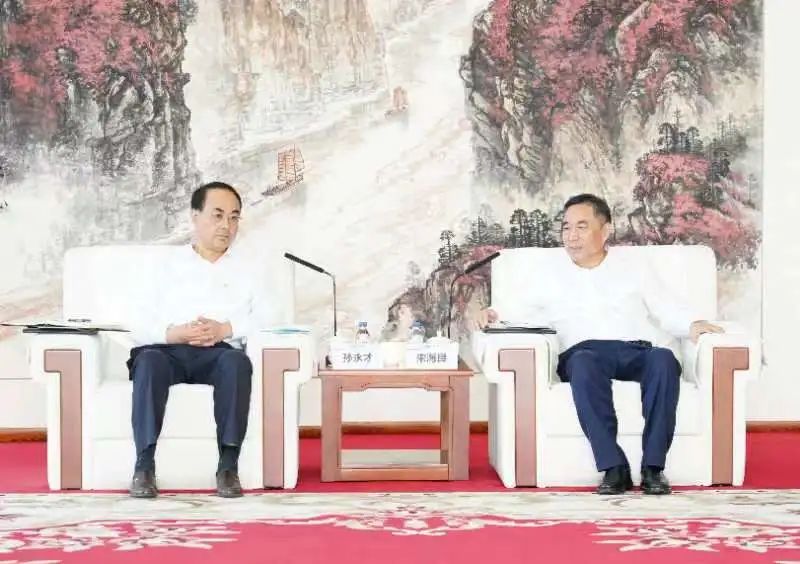 宋海良与中国中车党委书记、董事长孙永才会谈