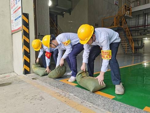 国能晋江热电公司开展防台防汛防强对流天气专项应急演练
