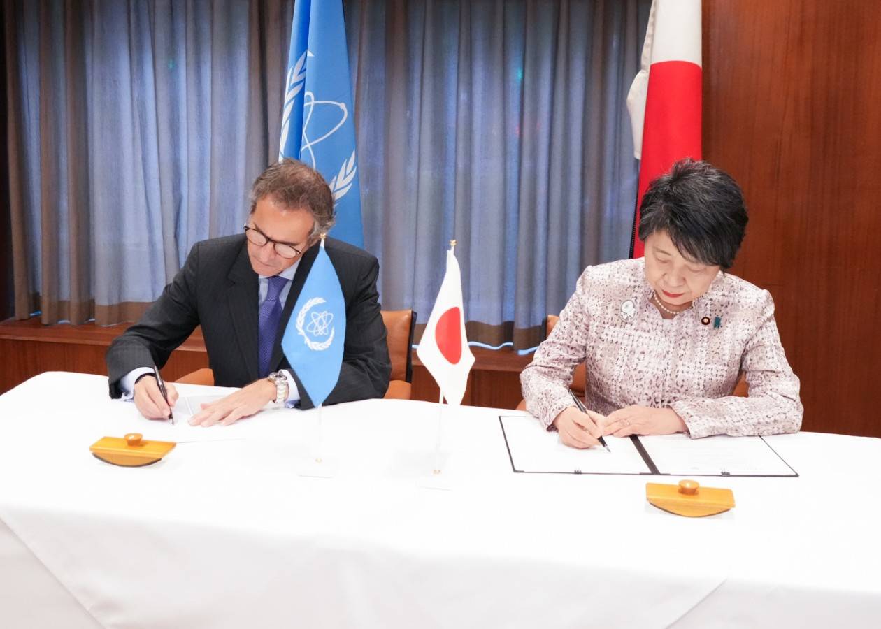 日本外相赴美与IAEA总干事就排海问题签合作备忘录，包括公关活动等内容