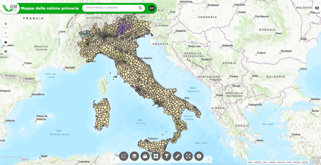 意大利为能源社区推出交互式变电站地图