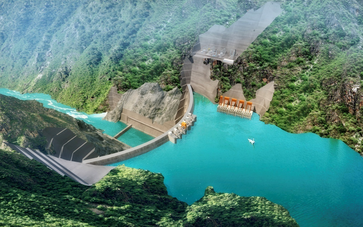 金沙江上游装机规模最大的水电工程叶巴滩水电站大坝浇筑突破100米