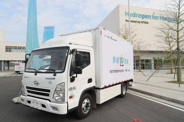 现代氢能公司首批氢能物流车示范项目在广州开启试运营