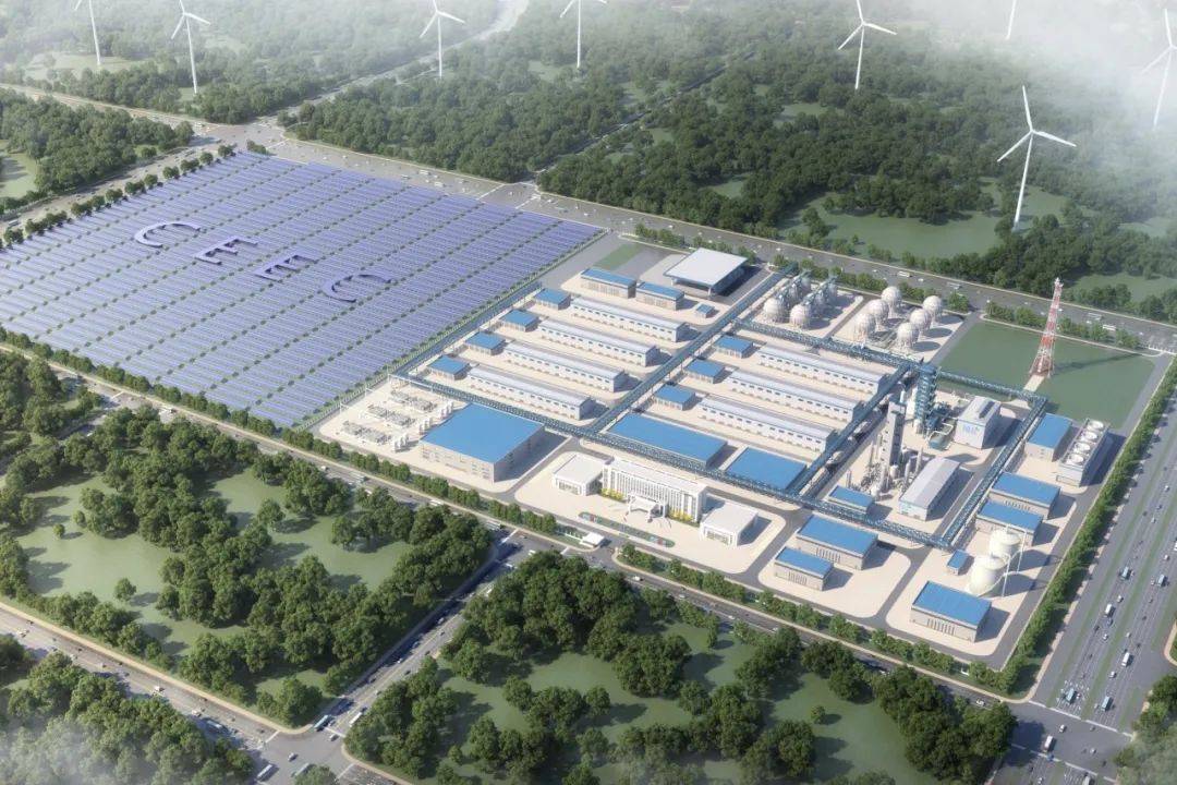 全球最大体量的绿色氢氨醇一体化氢能产业园：中能建松原氢能产业园