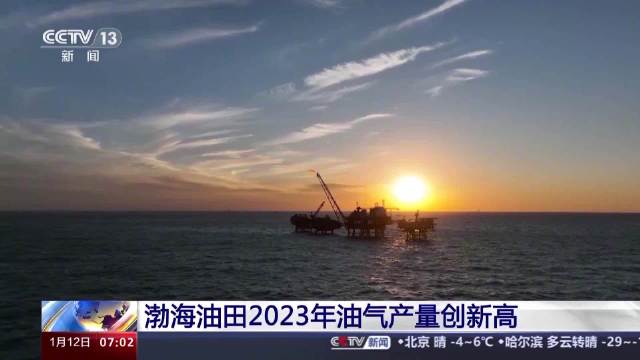 人民日报：渤海油田油气产量创新高 2023年累产当量超3680万吨