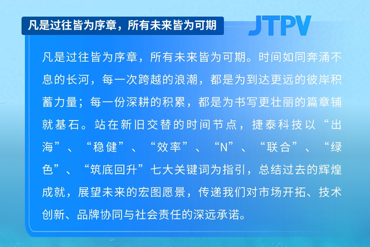 鉴过往，启未来丨点击解锁捷泰科技2024 - 2025年年度关键词