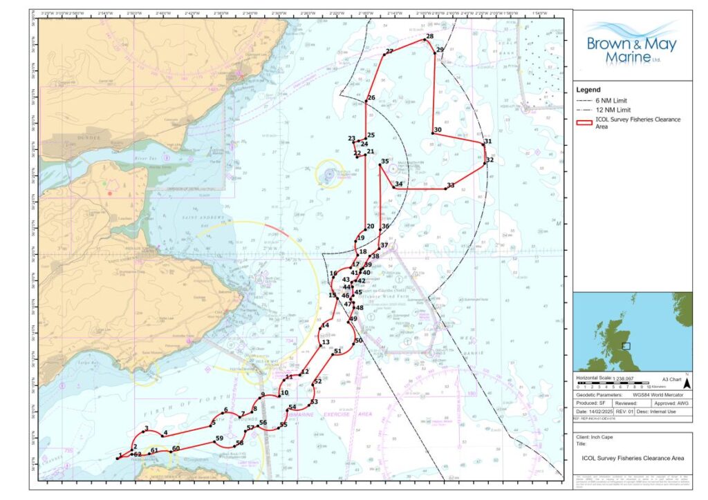 英奇角海上风电场启动地球物理勘测