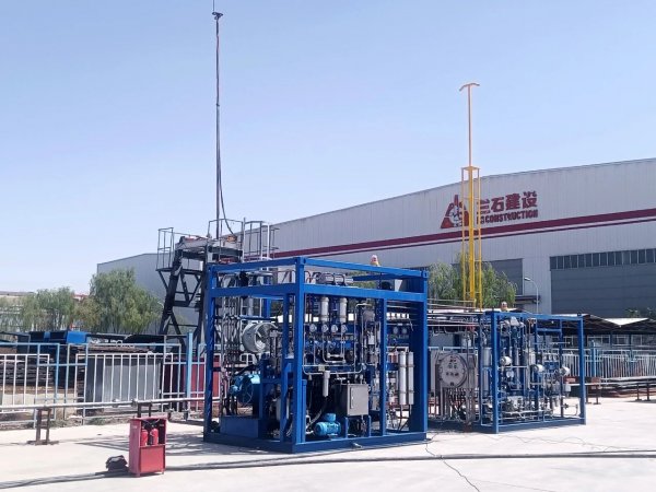 兰石装备公司研制的45MPa离子液氢气压缩机顺利通过氢气循环测试