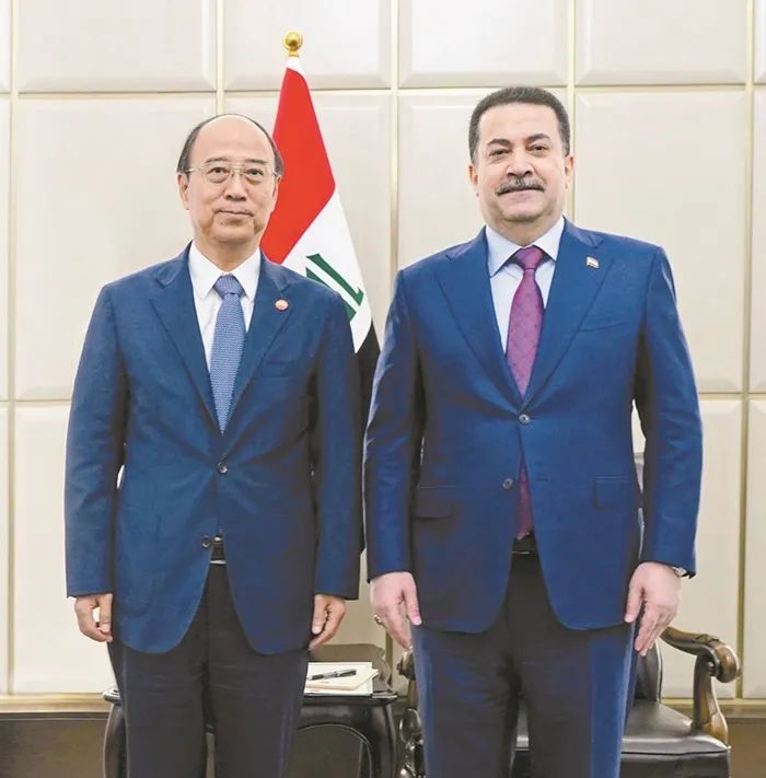 伊拉克总理苏达尼会见中国石油集团董事长戴厚良