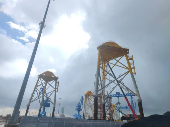 江苏国信滨海港高效燃煤发电项目C标段工程主体结构完工