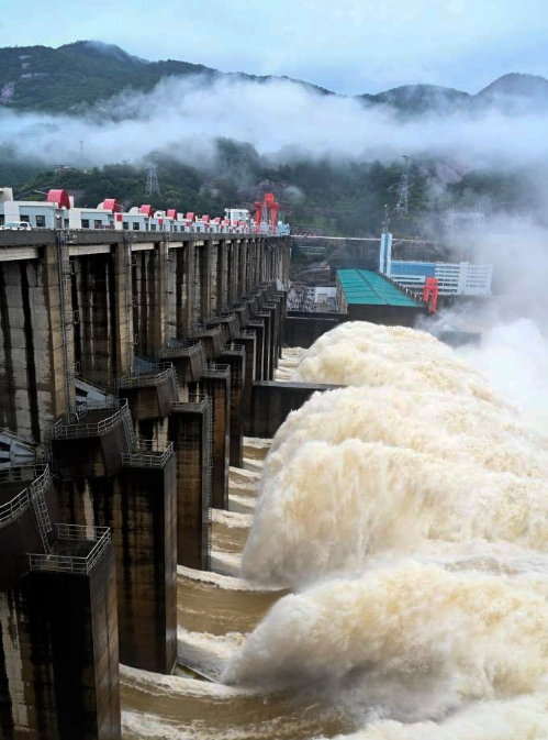 水口水電站最大洪峰安全過境