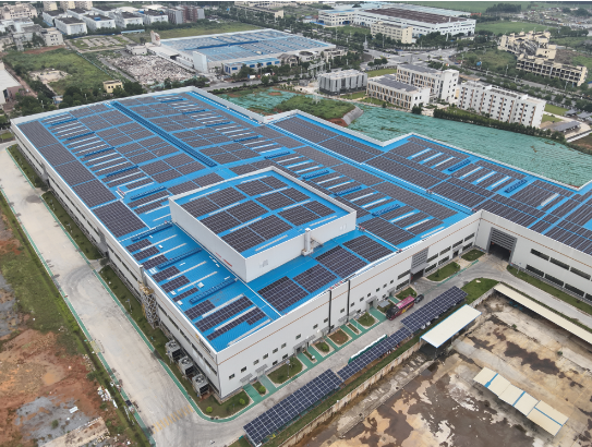 中建二局承建的广西来宾环球经典5.6MW分布式光伏项目实现全容量并网发电