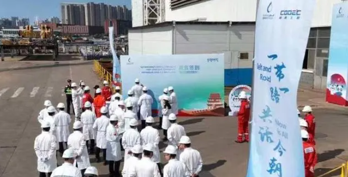 中国承建的最复杂国际海上油气工程项目开工建造