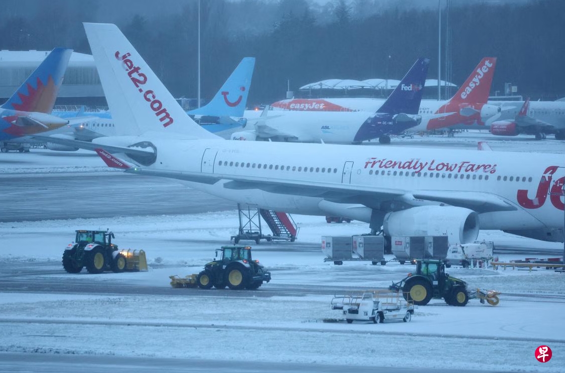 英國德國遭遇強(qiáng)降雪　交通混亂供電中斷